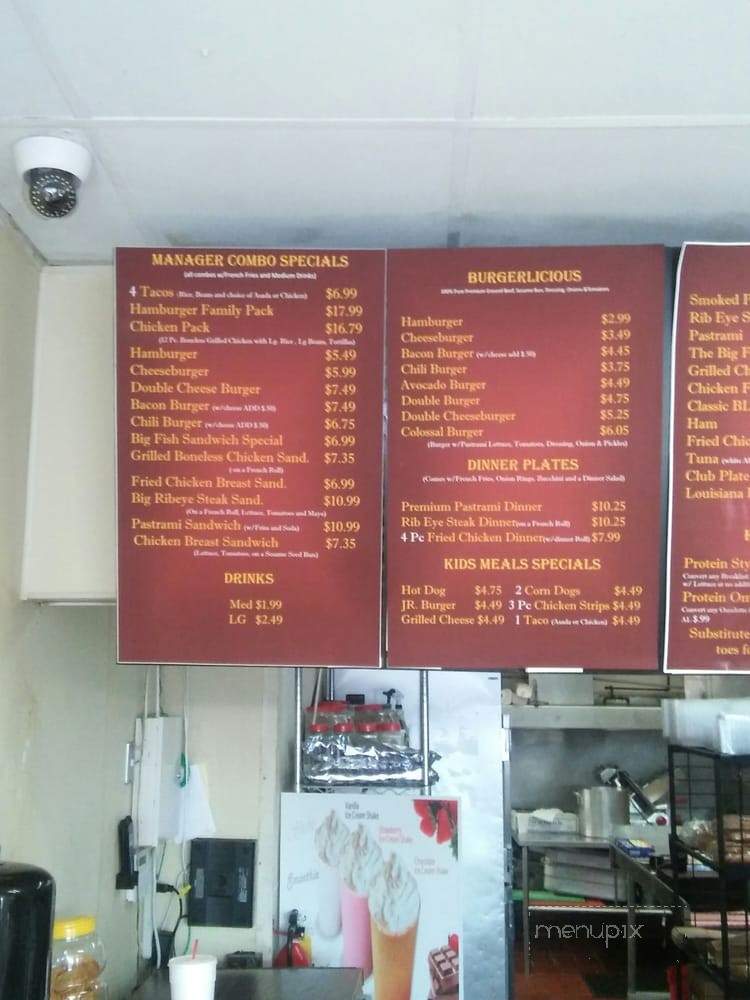 Ernie's Burgers - Alhambra, CA menu_pic