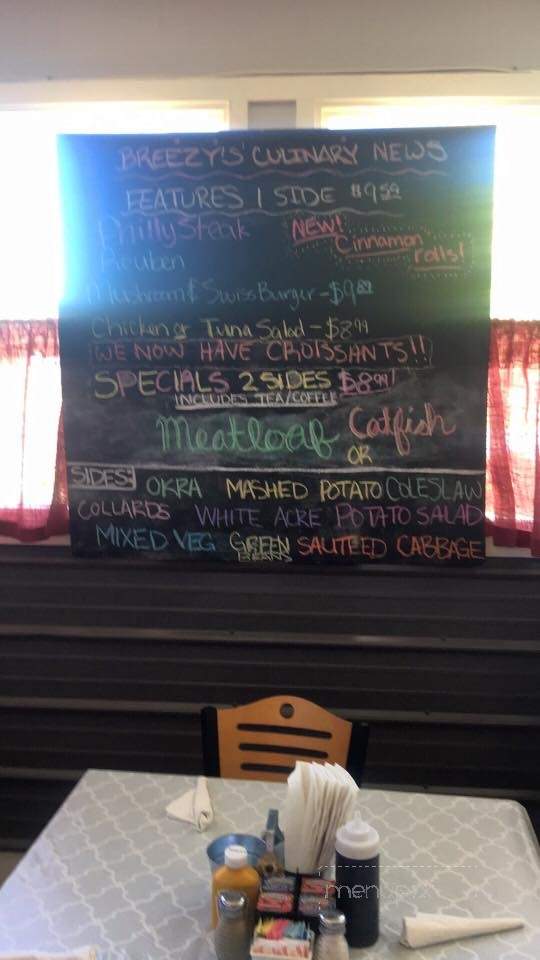 Breezy's Country Cooking - Panama City, FL menu_pic