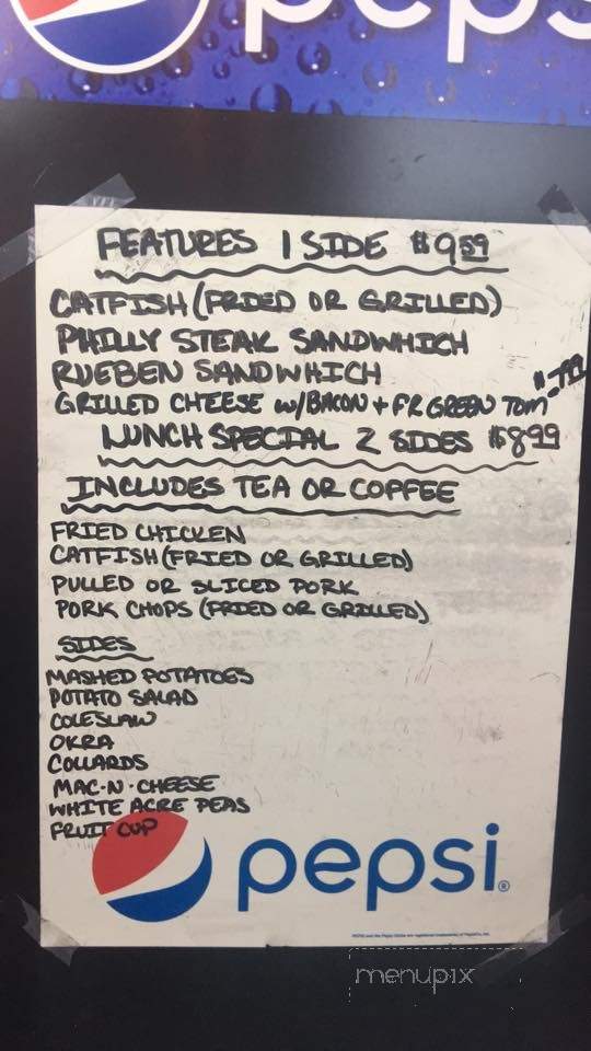 Breezy's Country Cooking - Panama City, FL menu_pic
