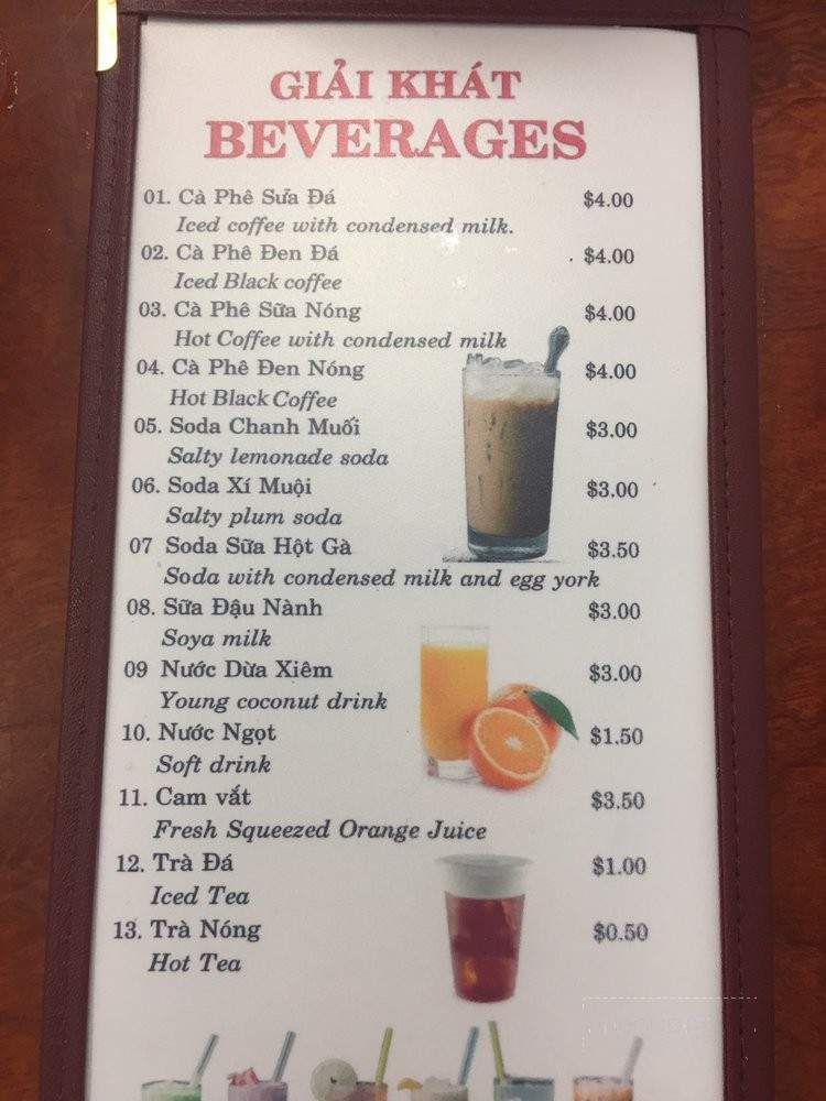 My Pho Noodle House - San Jose, CA menu_pic