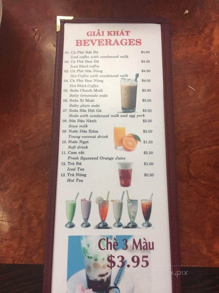 My Pho Noodle House - San Jose, CA menu_pic