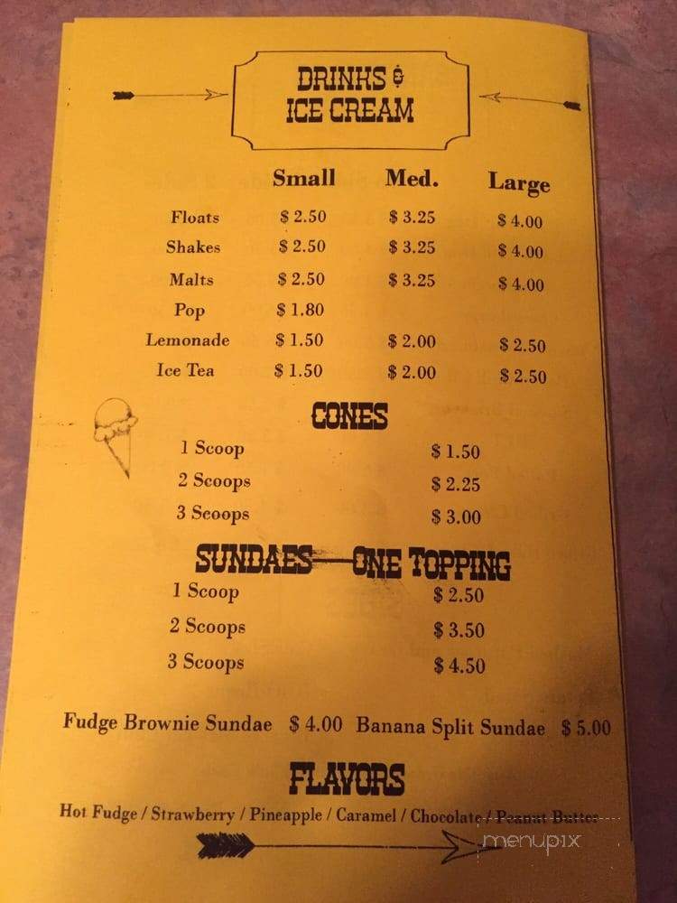 Log Cabin Cafe' - Ridgedale, MO menu_pic