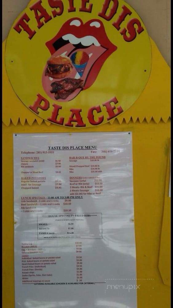 /28548137/Taste-Dis-Place-Menu-Atascocita-TX - Atascocita, TX