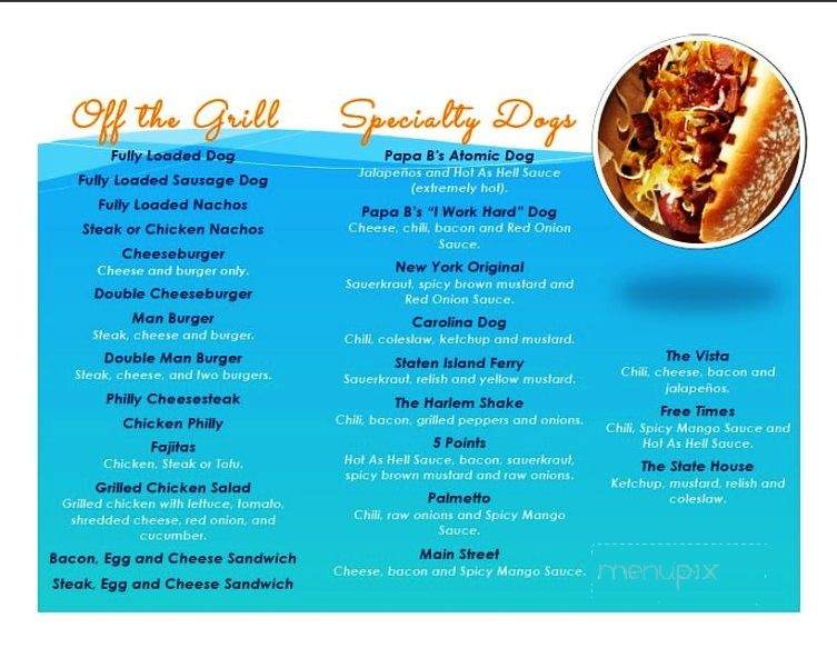 Scott Benny's - Columbia, SC menu_pic