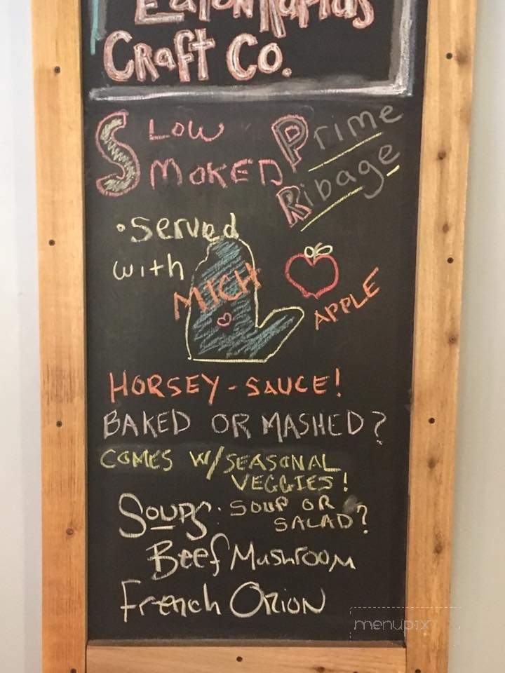 Eaton Rapids Craft - Eaton Rapids, MI menu_pic