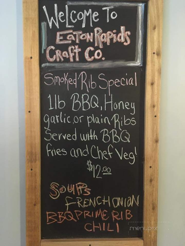 Eaton Rapids Craft - Eaton Rapids, MI menu_pic