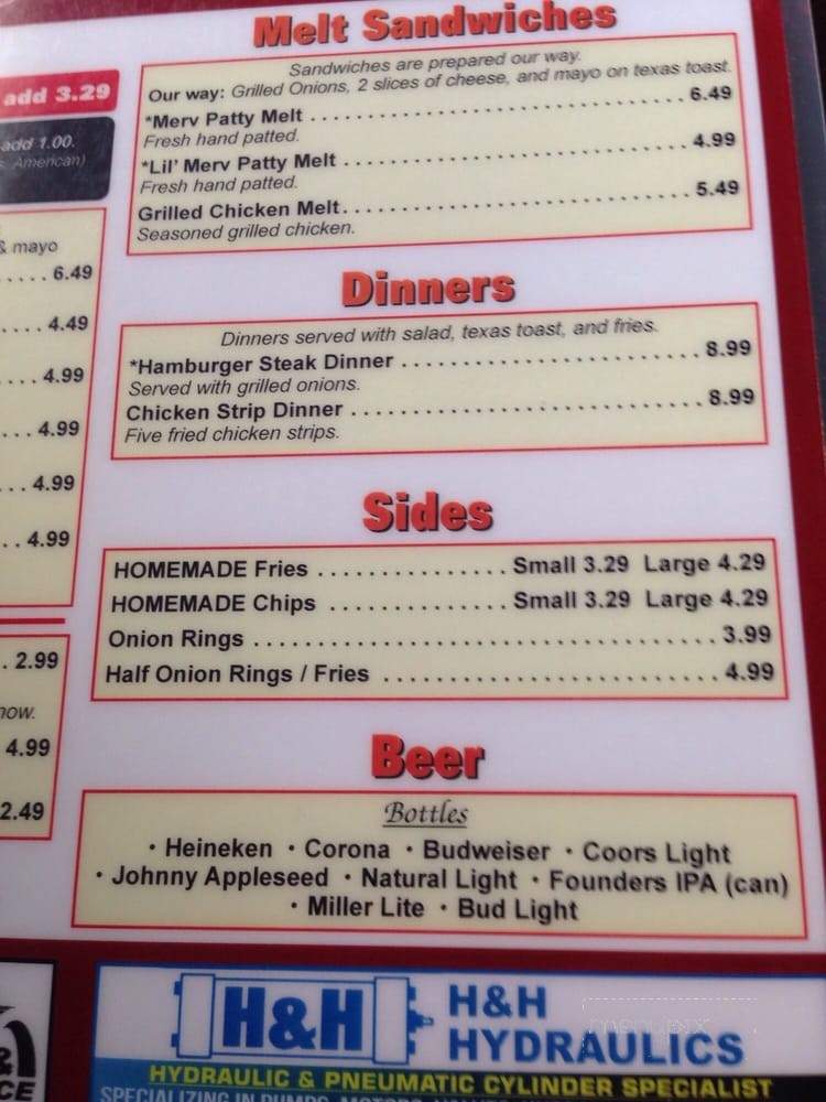 Merv's Burgers - Soddy-Daisy, TN menu_pic