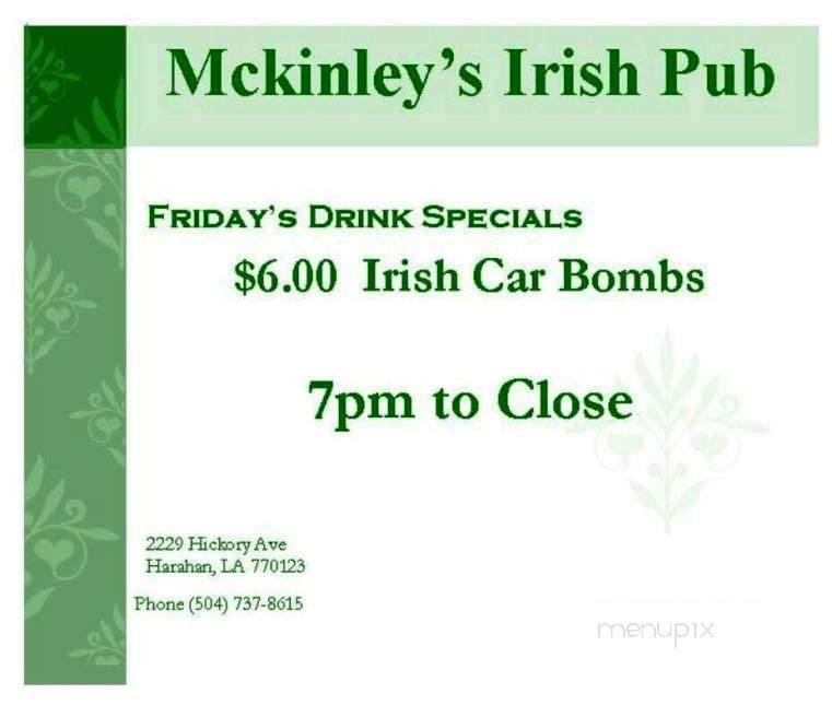 /28550566/McKinleys-Irish-Pub-Harahan-LA - Harahan, LA