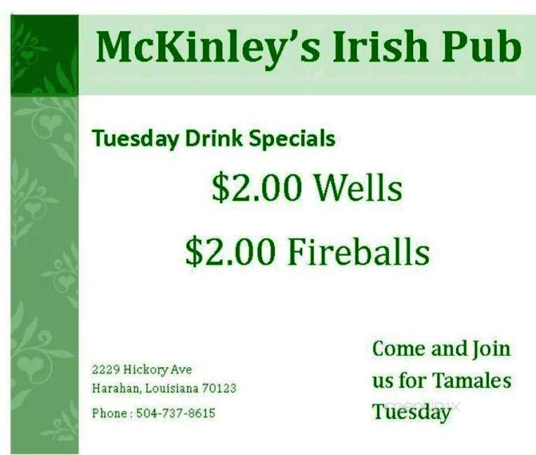 /28550566/McKinleys-Irish-Pub-Harahan-LA - Harahan, LA