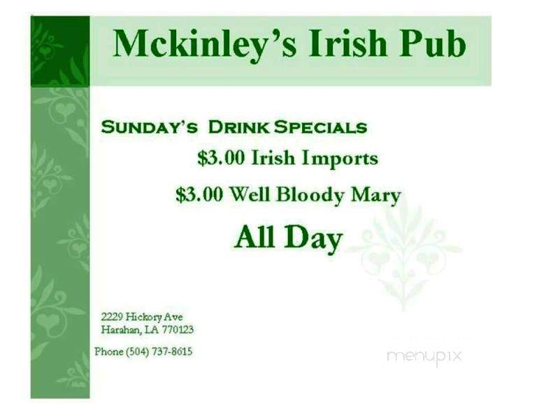 /28550566/McKinleys-Irish-Pub-Harahan-LA - Harahan, LA