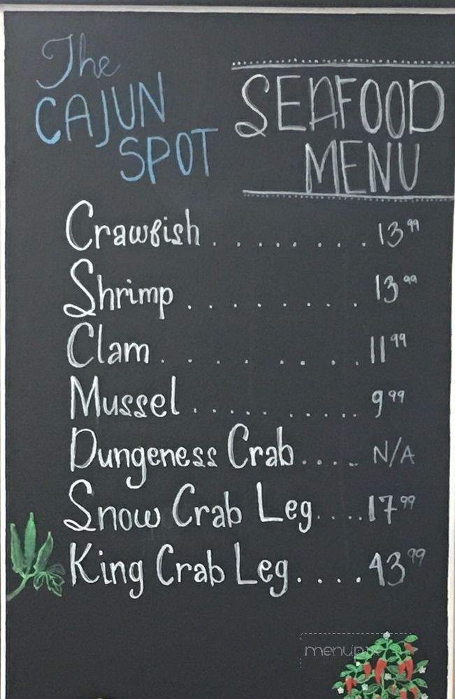 The Cajun Spot - Manteca, CA menu_pic