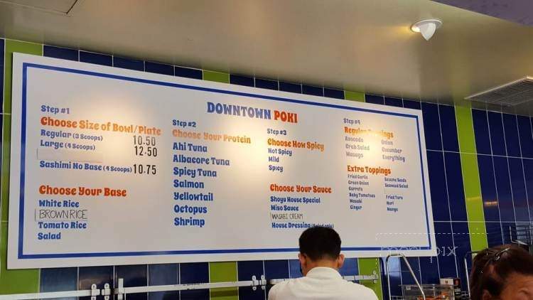 Downtown Poki - San Jose, CA menu_pic