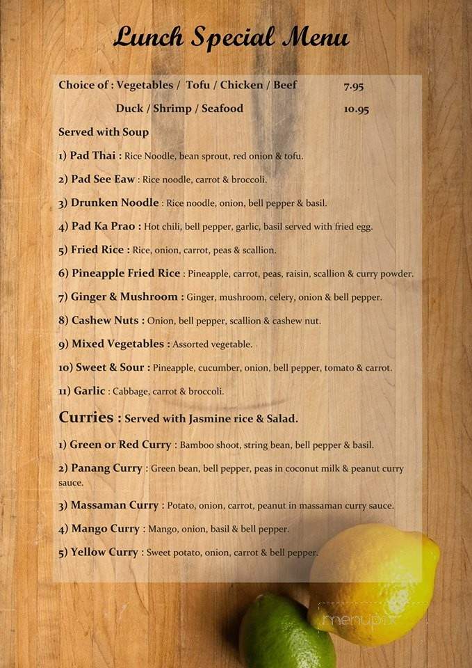 Imm Onn Thai Sushi House - Merritt Island, FL menu_pic
