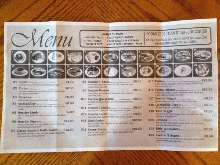Taquera Mi Cocina - Mount Vernon, WA menu_pic
