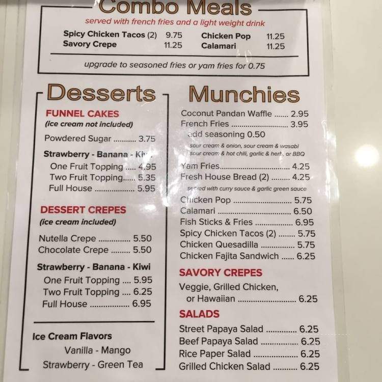 T Spot Boba Drinks & Snacks - San Jose, CA menu_pic