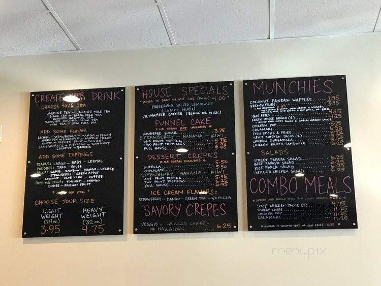 T Spot Boba Drinks & Snacks - San Jose, CA menu_pic