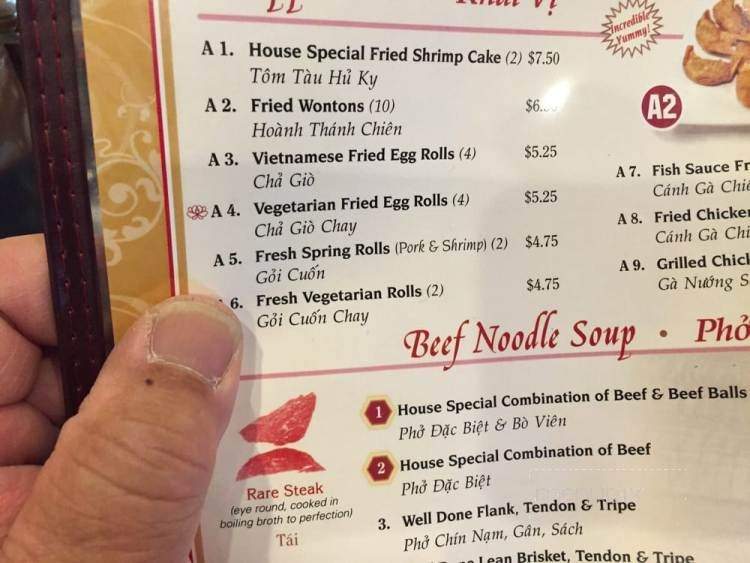 House of Pho - Hayward, CA menu_pic