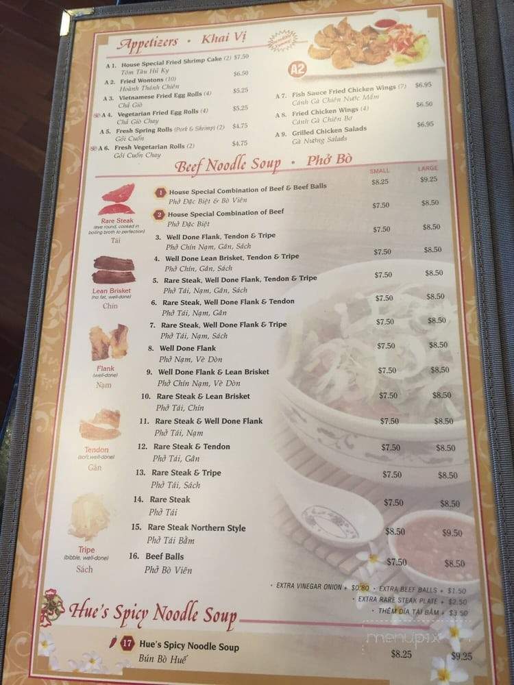 House of Pho - Hayward, CA menu_pic