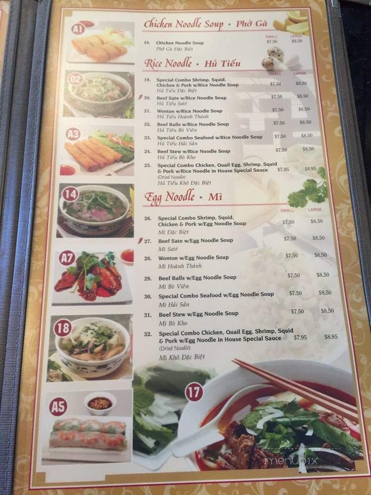 House of Pho - Hayward, CA menu_pic