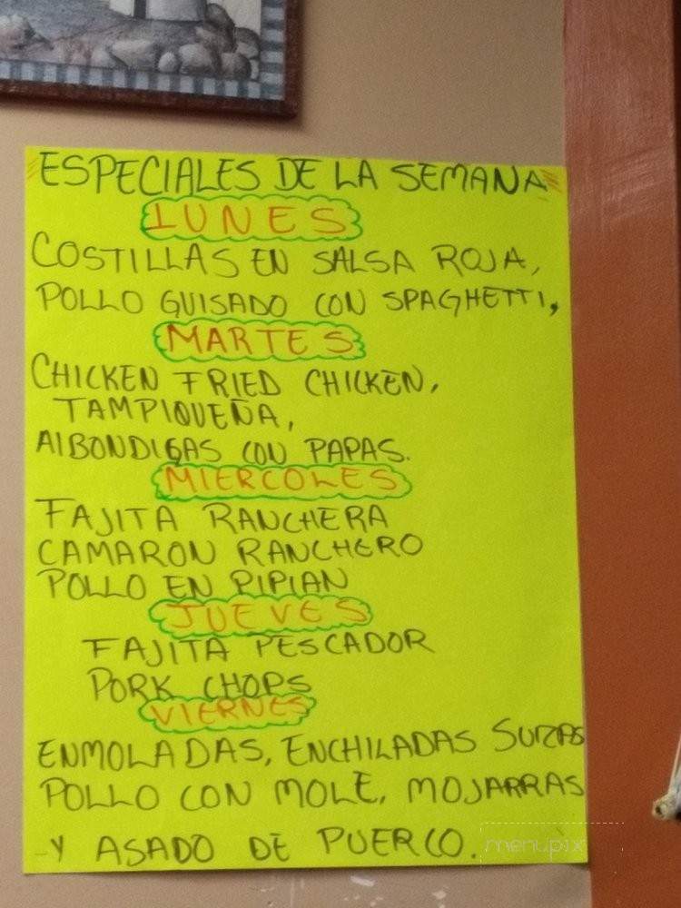 El Buen Pescador - Port Isabel, TX menu_pic