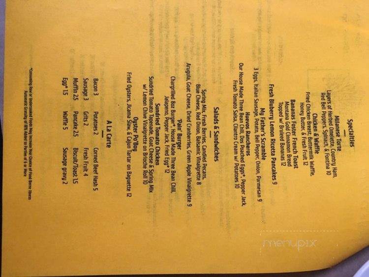 Big Oak Grill - Chester, VA menu_pic