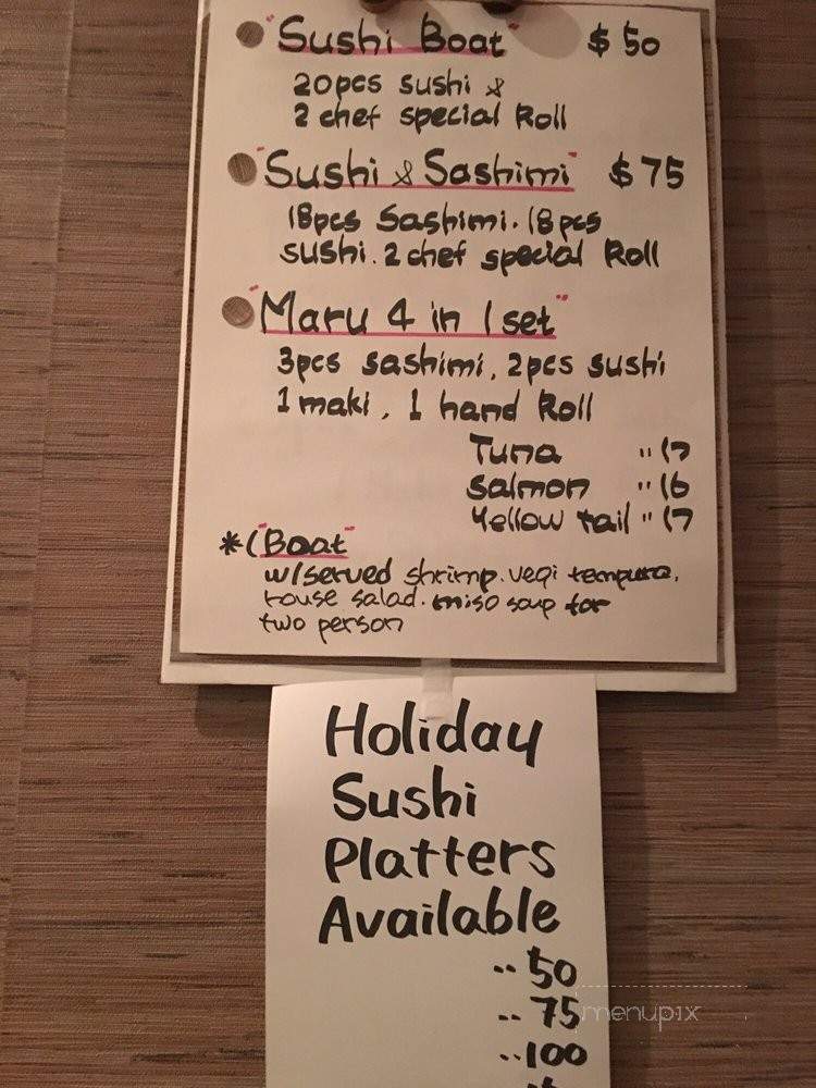 Maru Korean Cuisine & Sushi - Vienna, VA menu_pic