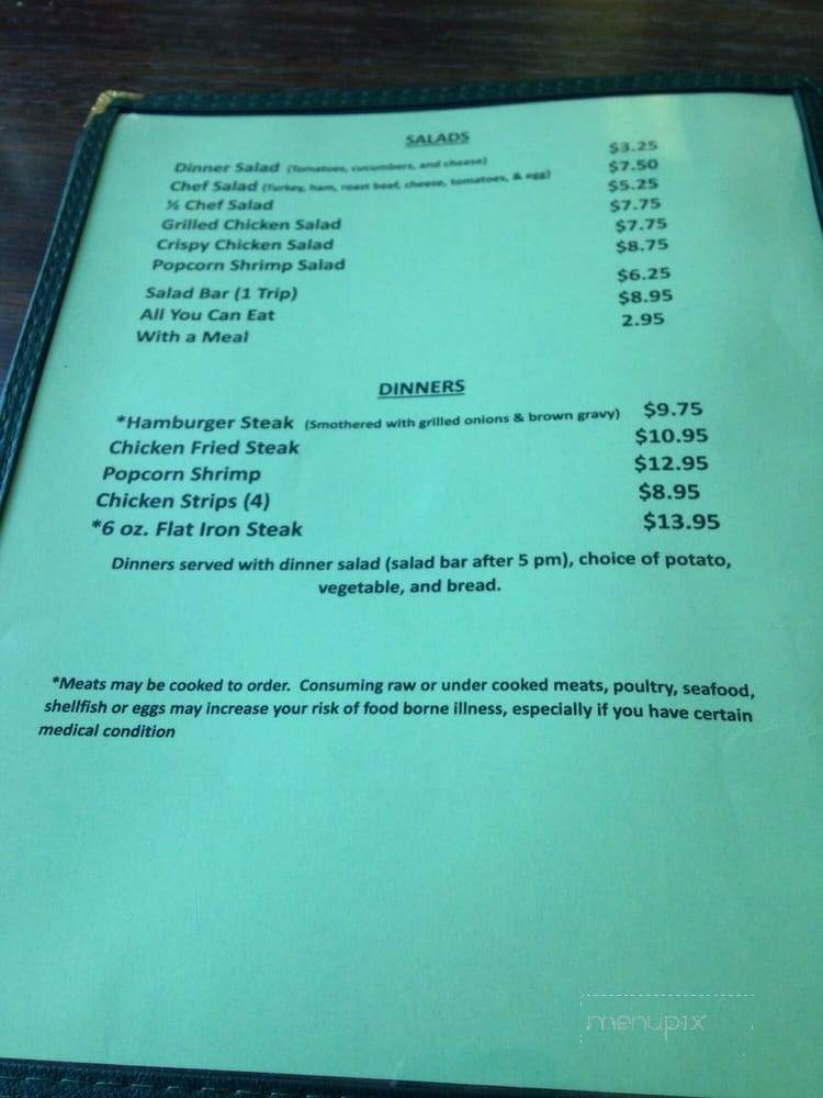 JJ'S Restaurant - Eads, CO menu_pic