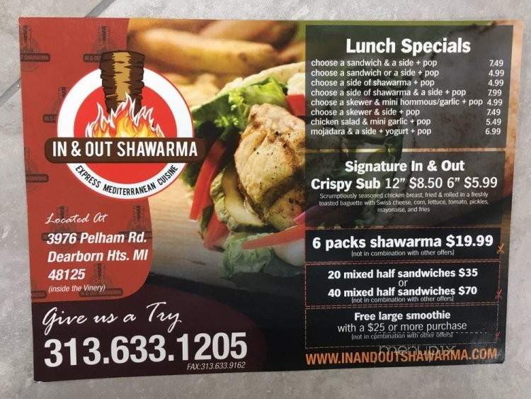 /28565905/In-and-Out-Shawarma-Dearborn-Heights-MI - Dearborn Heights, MI