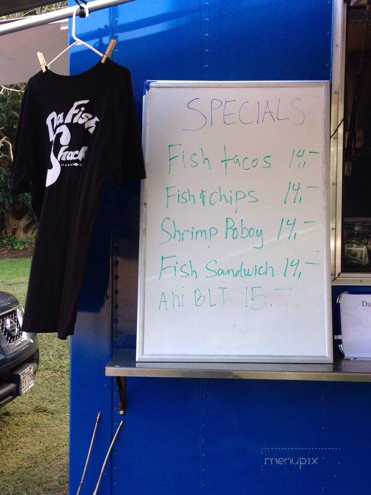 Da Fish Shack - Hana, HI menu_pic