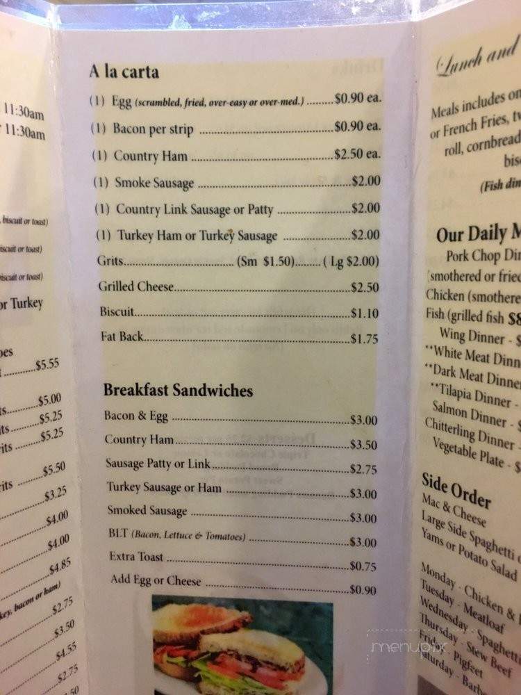 Emma's Kitchen - Fayetteville, NC menu_pic