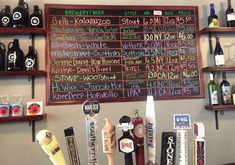 The Bruin Craft Beer and Wine - New Bern, NC menu_pic