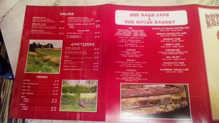 Red Barn Cafe & Hen House Bakery - Branson, MO menu_pic