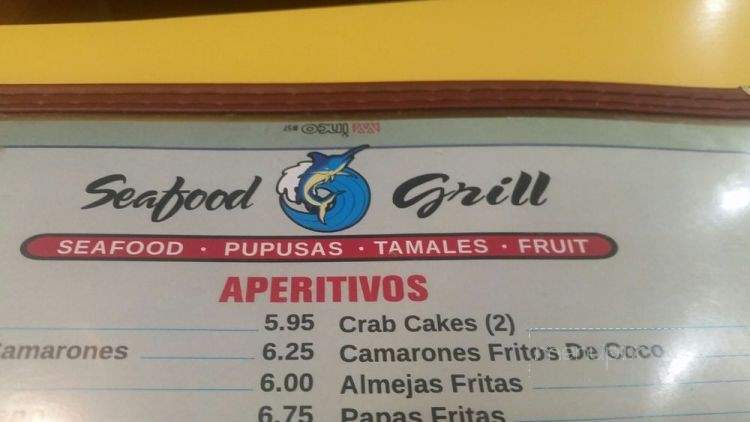 Seafood Grill - Hayward, CA menu_pic