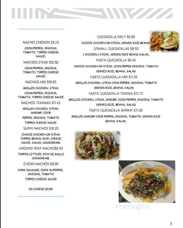 Taqueria Melecios - Shannon, NC menu_pic