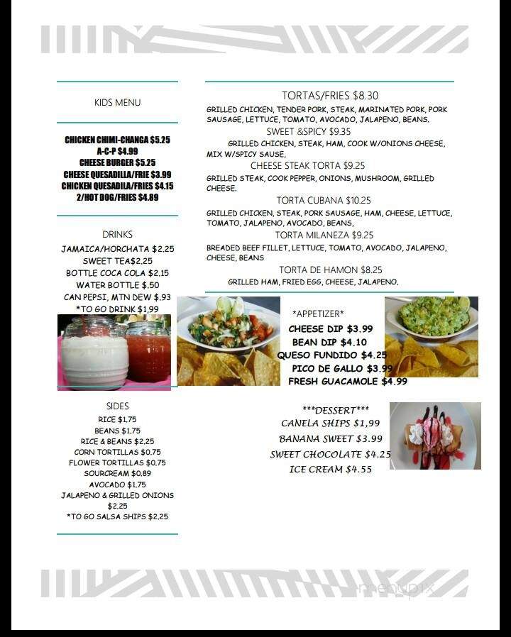 Taqueria Melecios - Shannon, NC menu_pic