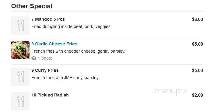 Just Mix & Eat - San Jose, CA menu_pic