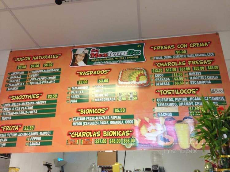 La Mexicanita - Wilmington, CA menu_pic