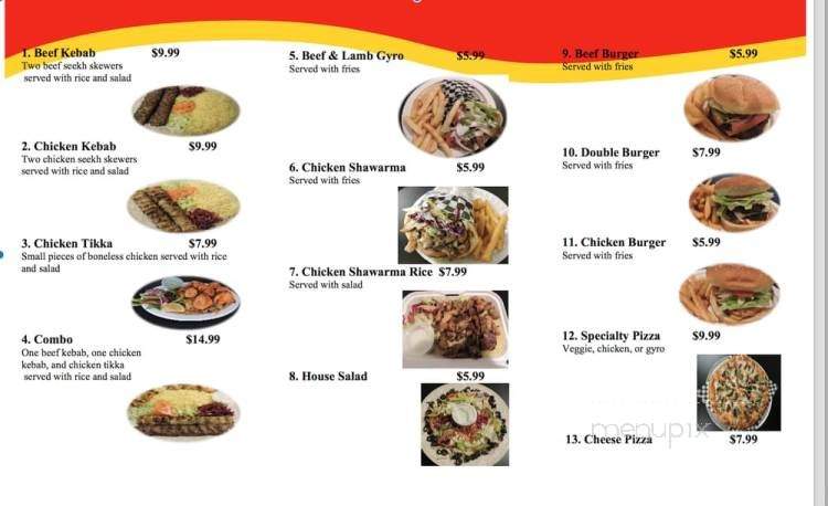 Kebab King - Beaverton, OR menu_pic
