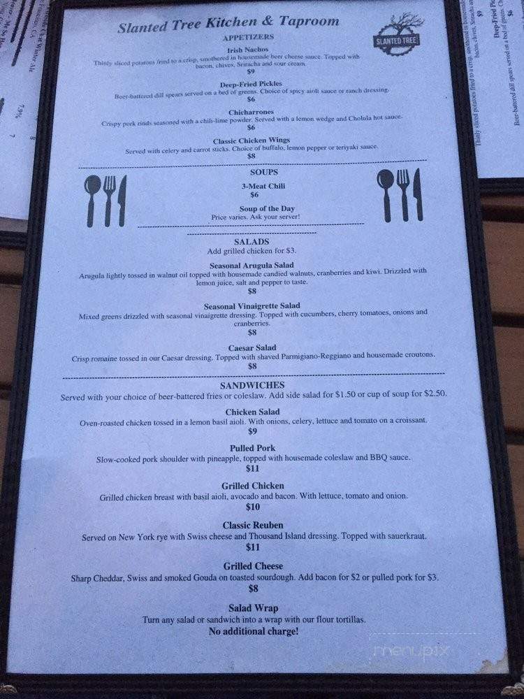 /28577744/Slanted-Tree-Kitchen-and-Taproom-Menu-Fairfield-CA - Fairfield, CA