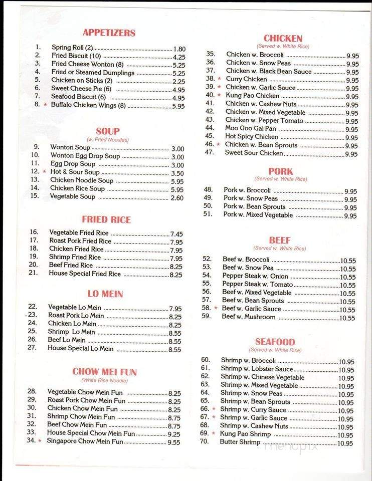 Fortune Star Buffet & Grill - Pleasant Hills, PA menu_pic