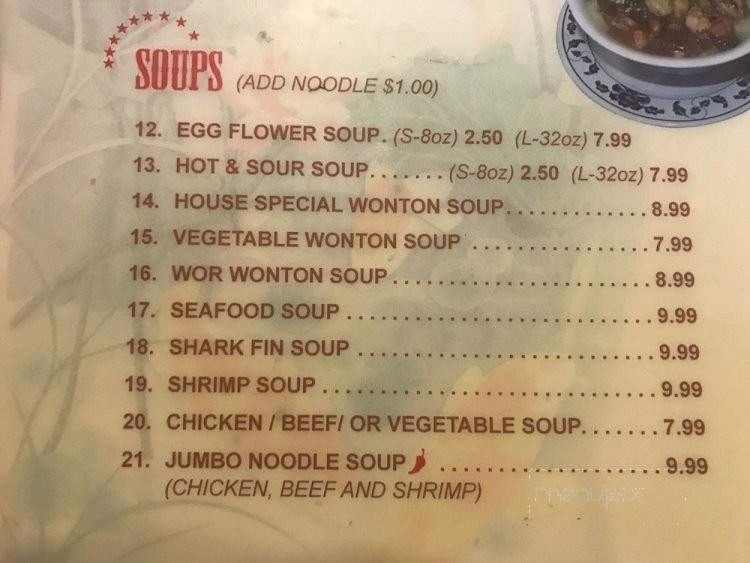 Imperial Restaurant - Brawley, CA menu_pic