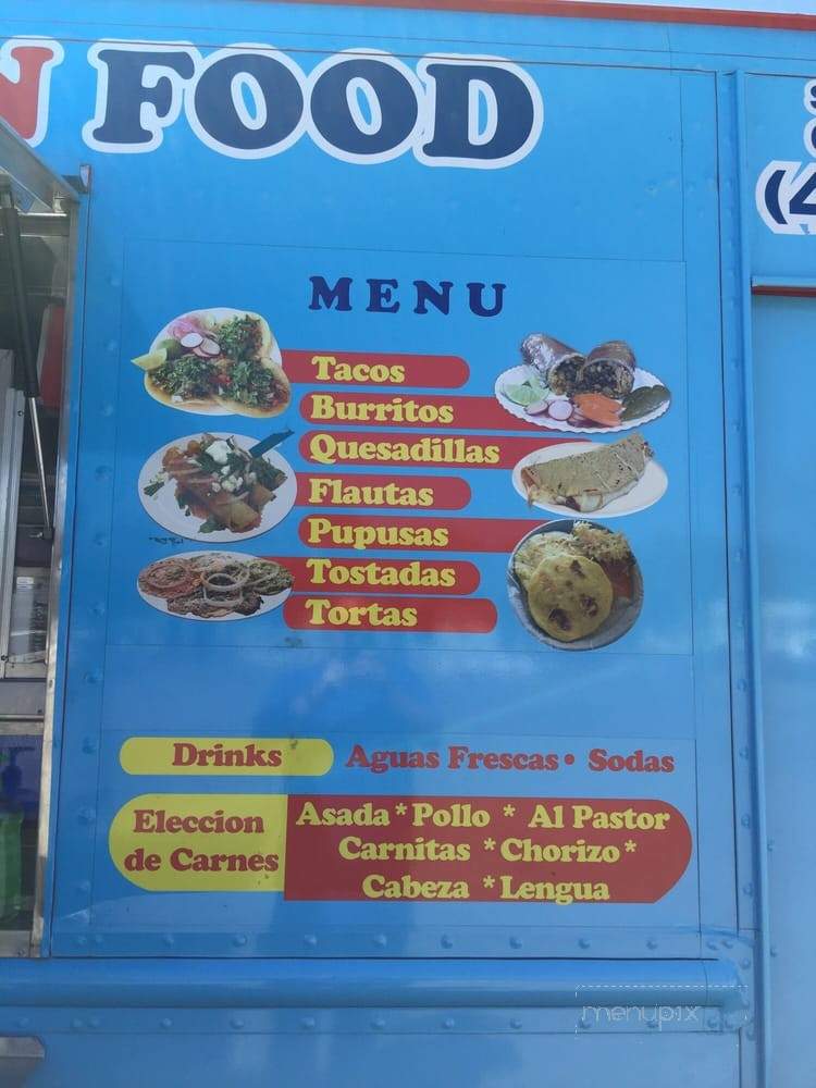 Antojitos Chapines Guatemala and Mexican Food - San Jose, CA menu_pic