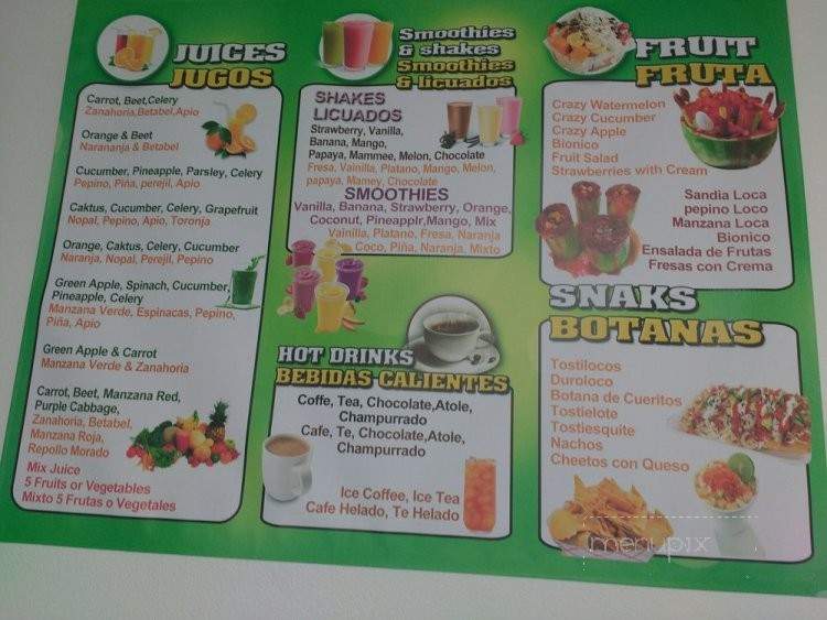 Santa Fe FruitLand - Long Beach, CA menu_pic