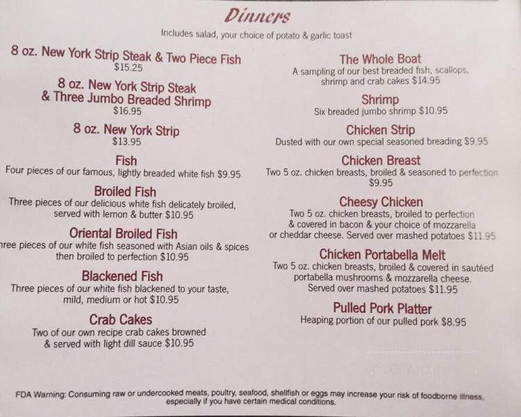 Fuzzy's Hideaway - North Webster, IN menu_pic