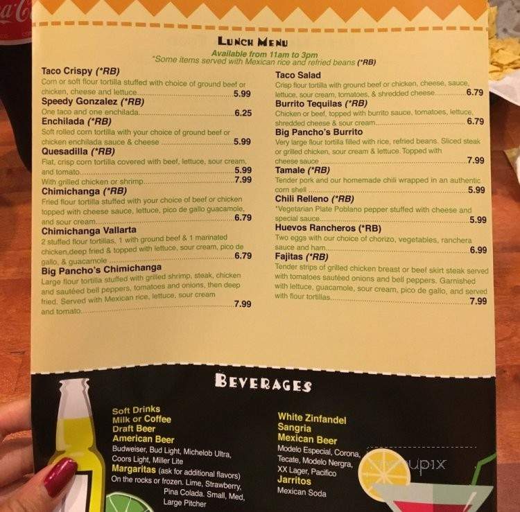 Taco Tequila's - Terre Haute, IN menu_pic