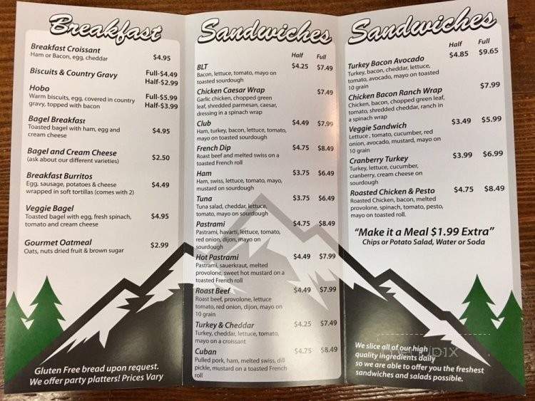 Rivers Edge Cafe - Sumner, WA menu_pic