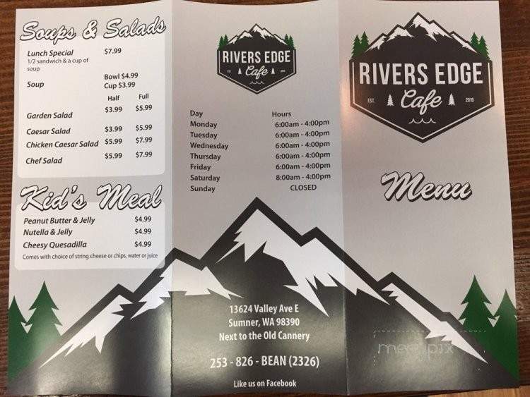 Rivers Edge Cafe - Sumner, WA menu_pic