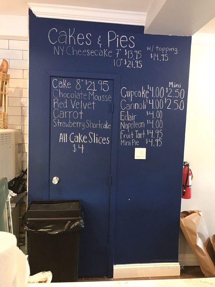 Emilia's Bakehouse Cafe - Melville, NY menu_pic