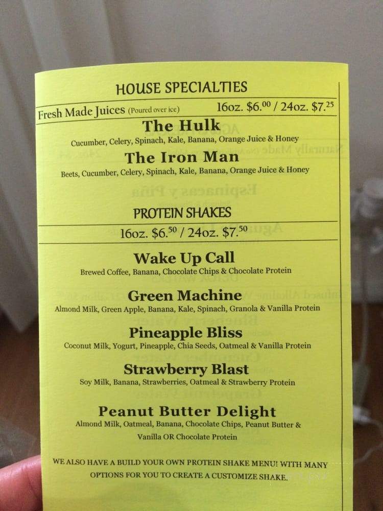 It's Juice Time - Los Angeles, CA menu_pic