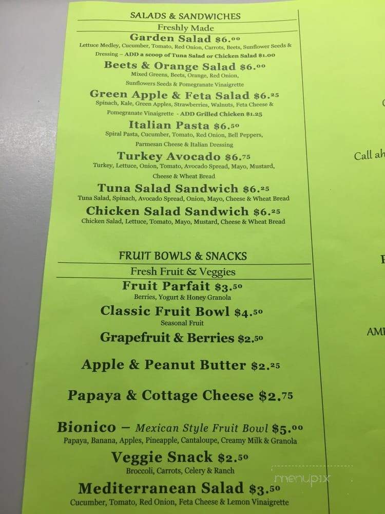 It's Juice Time - Los Angeles, CA menu_pic